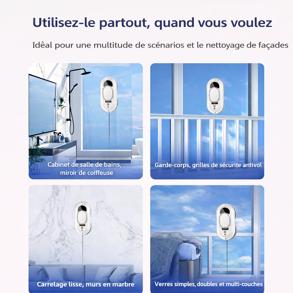Robot Lave Vitre Double Disque - Twhale
