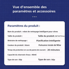 Robot Lave Vitre Double Disque - Twhale