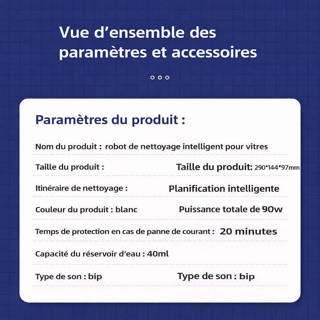 Robot Lave Vitre Double Disque - Twhale