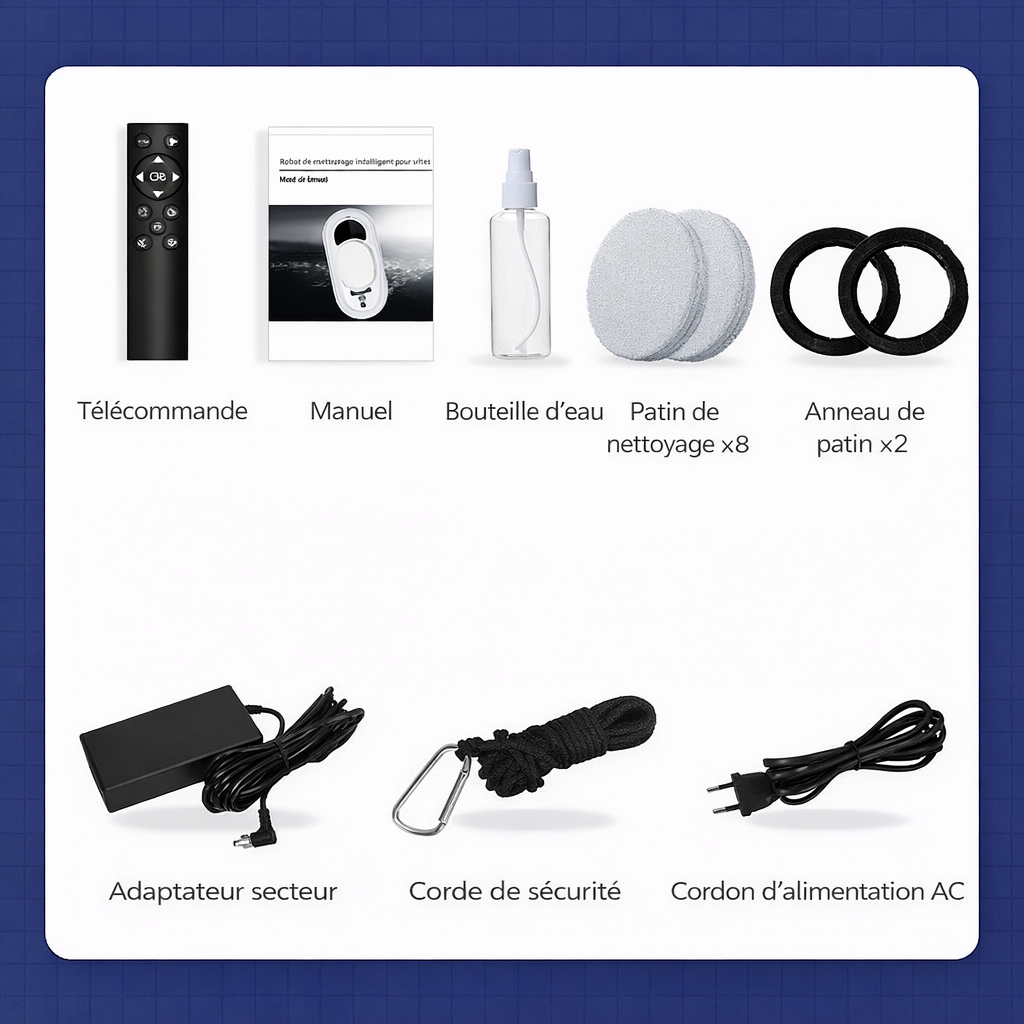 Robot Lave Vitre Double Disque - Twhale