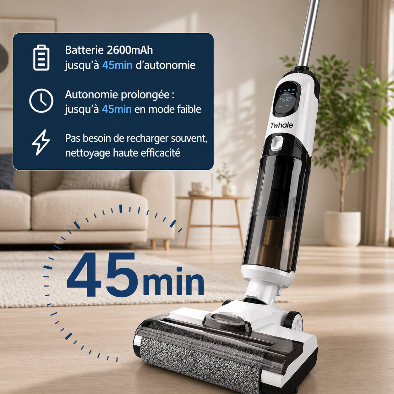 Aspirateur Laveur sans fil - Twhale
