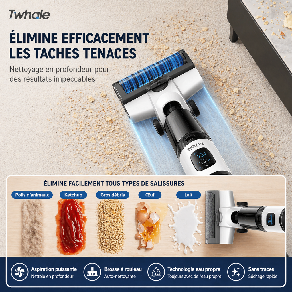 Aspirateur Laveur sans fil - Twhale