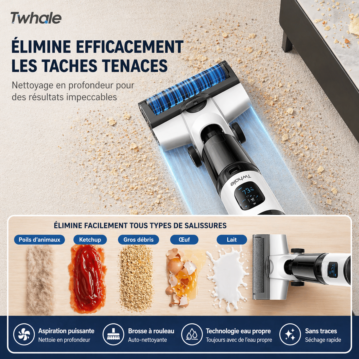 Aspirateur Laveur sans fil - Twhale
